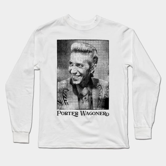 Porter Wagoner /// Old School Fan Design Long Sleeve T-Shirt by DankFutura